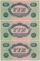 1944. 10P "A Vörös Hadsereg Parancsnoksága" (8x) sorszámkövetők T:I,I-