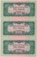 1944. 10P "A Vörös Hadsereg Parancsnoksága" (8x) sorszámkövetők T:I,I-