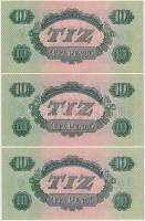 1944. 10P "A Vörös Hadsereg Parancsnoksága" (8x) sorszámkövetők T:I,I-