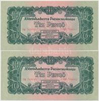 1944. 10P "A Vörös Hadsereg Parancsnoksága" (8x) sorszámkövetők T:I,I-