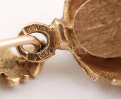 Arany vadász medál, 14k,  Au., nettó: 3,8gr.,  jelzett / Gold hunter pendant, 14k, Au, net., 3.8 gr....