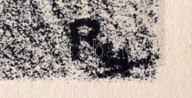 Ruzicskay György (1896-1993): Illusztráció a Szerelemkeresőkből. Algrafia, papír, jelzett az algrafi...