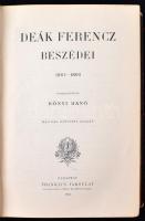 Deák Ferencz beszédei. III kötet, 1861-66. Összegyüjtötte Kónyi Manó. Második, bővített kiadás. Bp.,...
