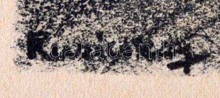 Ruzicskay György (1896-1993): Illusztráció a Szerelemkeresőkből. Algrafia, papír, jelzett az algrafi...