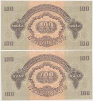 1944. 100P "A Vörös Hadsereg Parancsnoksága" (8x) közte 2x2 sorszámkövető T:I,I-