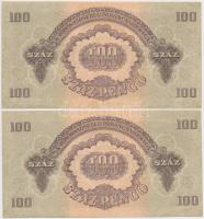 1944. 100P "A Vörös Hadsereg Parancsnoksága" (8x) közte 2x2 sorszámkövető T:I,I-