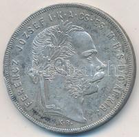 1879KB 1Ft Ag "Ferenc József / Középcímer" T:2 ph.