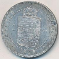 1879KB 1Ft Ag "Ferenc József / Középcímer" T:2 ph