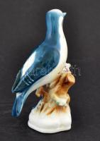 Zsolnay porcelán harkály, kézzel festett, hibátlan, jelzett, m: 17 cm