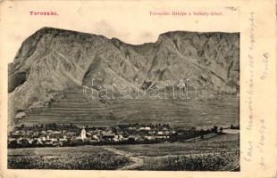 Torockó, Rimetea; látkép a Székelykővel / general view with mountain (EK)