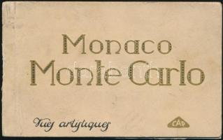 cca 1920 Monaco - Monte Carlo levelezőlap tömb. 15x9 cm.
