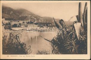 cca 1920 Monaco - Monte Carlo levelezőlap tömb. 15x9 cm