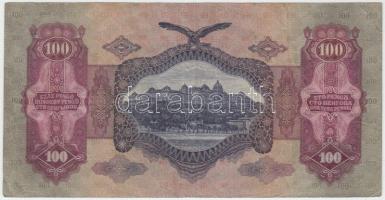 1930. 100P hamis "500P Törvénykezési illeték" bélyeggel, kissé elcsúszott sor- és sorozats...