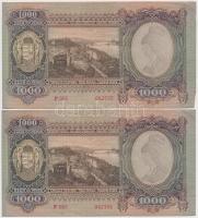 1943. 1000P (4x) sorszámkövetők T:I-