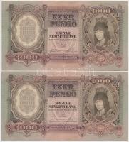 1943. 1000P (4x) sorszámkövetők T:I-