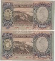 1943. 1000P (4x) sorszámkövetők T:I-