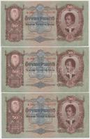 1932. 50P (5x) sorszámkövetők T:I