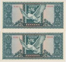 1945. 10.000.000P (4x) sorszámkövetők T:I