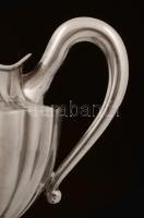 Ezüst trébelt kiöntő, Ag., nettó: 205gr., Klein Mózes., Budapest, mesterjeggyel ill., eredeti matric...