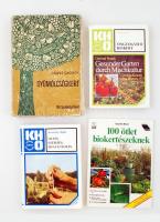 4 db érdekes kertészeti témájú szakkönyv. Változó állapotban.