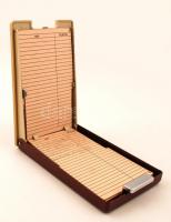 Mechanikus telefonkönyv, bejegyzésekkel, 17x10x2 cm