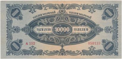 10db inflációs pengő bankjegy, közte 1945. 10.000.000P (2x) sorszámkövető T:I,I-,II