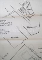 1945 Helyszínrajz a IX., Fővám tér és Közraktárak területén levő sírhelyekről, témához kapcsolodó le...