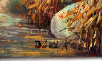 Bódi jelzéssel: Őszi táj. Olaj, vászon, 60x78 cm