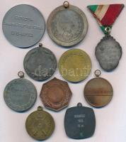 10db-os vegyes magyar és külföldi díjérem, kiállítási érem tétel, közte Jugoszlávia DN Jó lövésznek ...