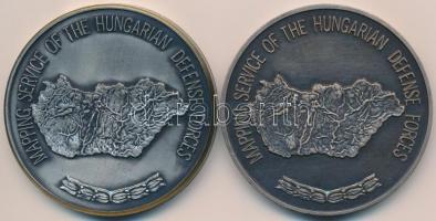 1994. "A Magyar Katonai Térképeszet magalakulásának emlékére 1919-1994" 2db kétoldalas fém...