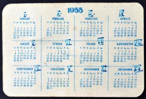 1955 Ajándékot a jétékboltból kisebb méretű kártyanaptár