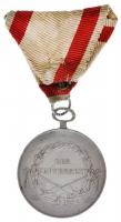 1866. "I. Osztályú Ezüst Vitézségi Érem" Ag kitüntetés "A" fémjellel a peremen, ...