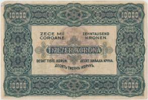 1920. 10.000K "Orell Füssli Zürich" piros sorozat- és sorszámmal T:III,III- sarokhiány 
A...