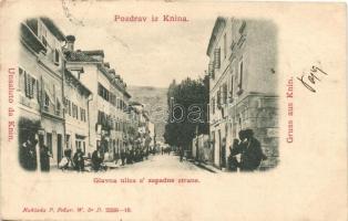 Knin; Glavna ulica s zapadne strane / main street (EK)