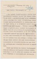 1918 Cs. és kir. Katonai parancsnokság, Pozsony Hadifogoly-kirendeltség levele cipőjavító-műhely tulajdonosnak orosz hadifoglyok alkalmazásáról, 23x14cm