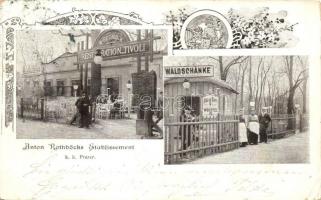 Vienna, Wien II. Prater, Anton Rothböcks Etablissment Waldschanke / Anton Rothböcks restaurant Waldschanke, Art Nouveau (EB)