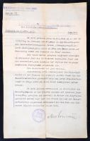 1917 K.u.K. Mil. Maria Theresia parancsnokság hivatalos levele, 34x21cm