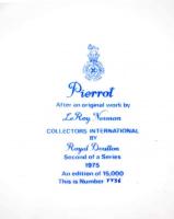 Royal Doulton porcelán tányér, levonóképes, hibátlan, jelzett, eredeti dobozában, d: 26 cm