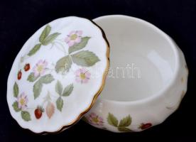 Wedgwood  porcelán ékszertartó dobozka, matricás, hibátlan, jelzett, d: 8 cm, m: 4 cm