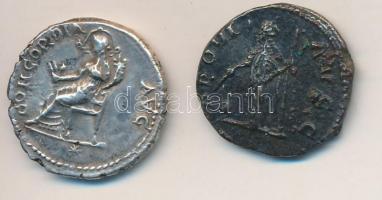 2db római replika érme: Vespasianus 69-79. Denár replika + Septimius Severus 193-211. Denár bronz re...