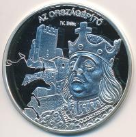 DN "Nemzetünk nagyjai - IV. Béla" Ag emlékérem tanúsítvánnyal (10,37g/0.999/35mm) T:PP