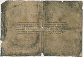 1848. 100Ft "Kossuth bankó" T:IV,V
Hungary 1848. 100Ft "Kossuth banknote" C:G,P...