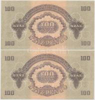 1944. 100P "A Vörös Hadsereg Parancsnoksága" (3x) sorszámkövetők T:III