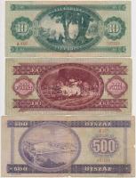 1949. 10Ft + 100Ft + 1969. 500Ft T:III,III-