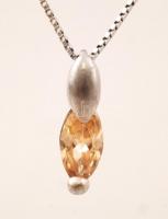 Ezüst nyaklánc medállal, Ag., bruttó: 3,1gr., jelzett, 44cm / Silver necklace with  pendant, Ag, gro...