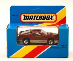 Matchbox MB 28 Chysler Daytona, 1983  Made in Macau. Hibátlan autó, eredeti dobozában, h:7 cm