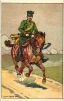 Huszár, K.u.K. lovas tiszt / Hussar, Austro-Hungarian cavalry officer, s: Ludowickora (EK)