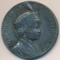 1916. "Ottó trónörökös 1916. deczember 30." ón emlékérem. Szign.: BH (34mm) T:3 fny., ph.