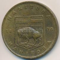 Kanada ~1970. Manitoba 1870 Cu zseton (31,5mm) T:2,2- ph. Canada ~1970. Manitoba 1870 Cu tokne (31,5mm) V:XF,VF edge error