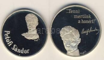 1973. 50Ft Ag + 100Ft Ag "Petőfi Sándor" pár T:PP Csak 6000db!